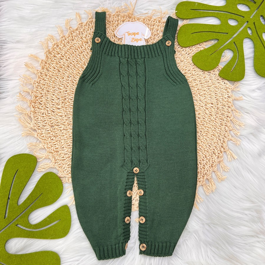 Jardineira de Linha Tranca Verde Militar 